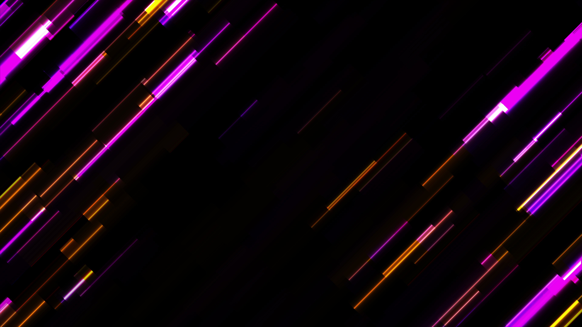 Abstract Tech Glowing Neon Lines Background