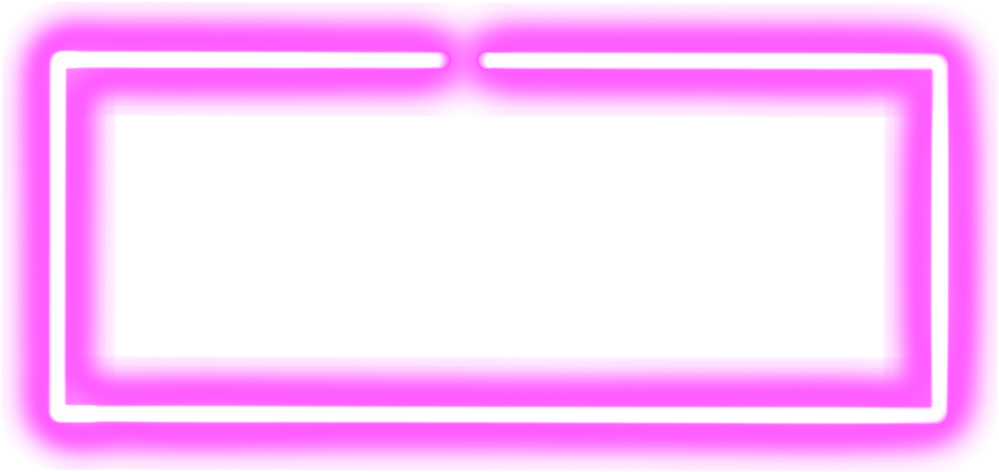 Pink neon rectangle